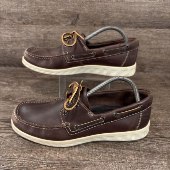 ECCO S-Lite Moc Boat Shoes Men\'s 8.5 EU 42 Brown Leather Lightweight Comfort main image 2
